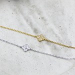 Royal Flower Zircon Bracelet Gold