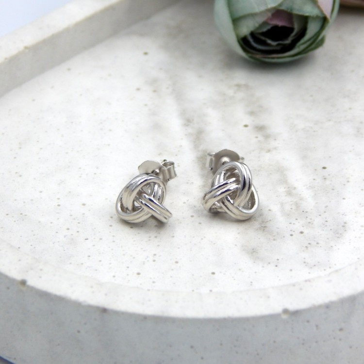 Rope earrings Silver