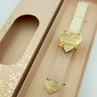 Λαμπάδα Γυναικεία "Romantic Heart" με Σκουλαρίκια Χρυσά Σε Κουτί