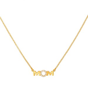 Κολιέ ΜΟΜ - ΜΑΜΑ Ασήμι 925 Επιχρυσωμένο