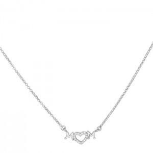 Κολιέ ΜΟΜ Ασήμι 925 Επιπλατινωμένο