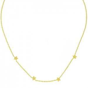 Gold-plated silver 925 star necklace