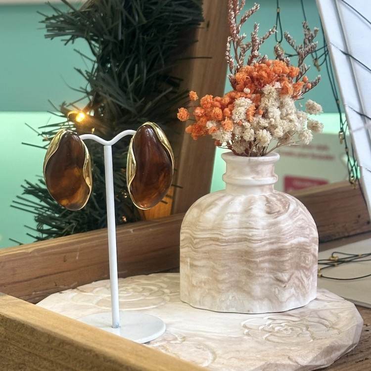 Σετ Δώρου Flowers In Brown Σετ Δώρου Flowers In Brown