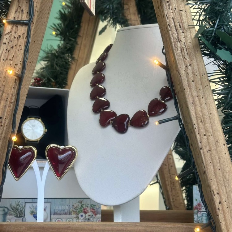 Σετ Δώρου Full Of Dark Red Hearts