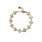 Shiny Rhombus Gold Bracelet