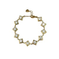 Shiny Rhombus Gold Bracelet