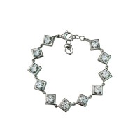 Shiny Rhombus Silver Bracelet