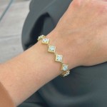 Shiny Rhombus Gold Bracelet