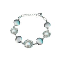 Pearls Bracelet Silver