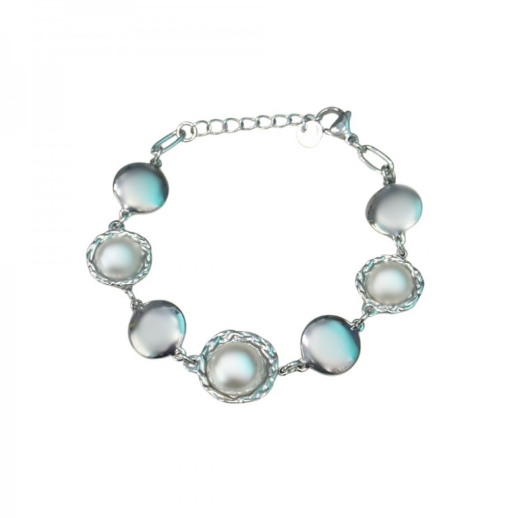 Pearls Bracelet Silver