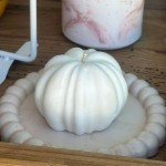 Candle Pumpkin White