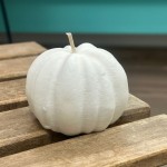 Candle Pumpkin White