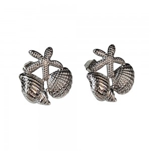 Shell Combo Earring Silver