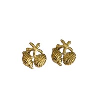 Shell Combo Earring Gold