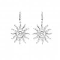 Sun Earrings Silver