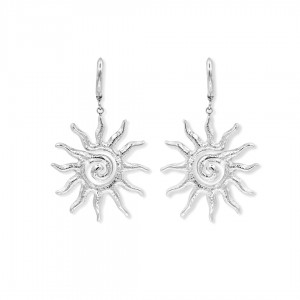 Sun Earrings Silver