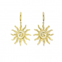 Sun Earrings Gold