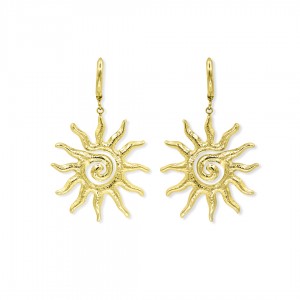 Sun Earrings Gold