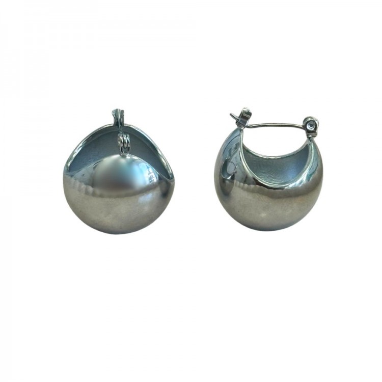 Ball Silver Earrings