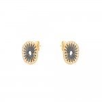 Fungo Mini Grey Gold Earrings
