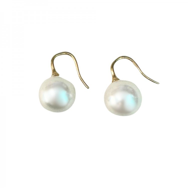 Pearls Earrings Gold