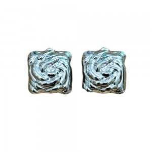 Rose Silver Earrings