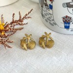 Shell Combo Earring Gold