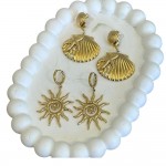 Sun Earrings Gold
