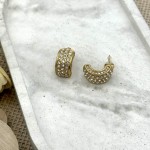 Strass Earrings Gold