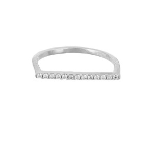 Bar ring Silver