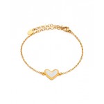 Heart Bracelet White