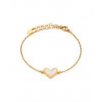 Heart Bracelet White
