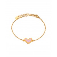 Heart Bracelet Pink