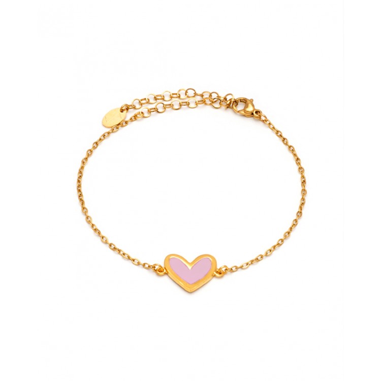 Heart Bracelet Pink