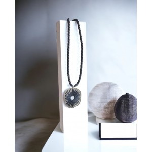 Fungo Necklace Grey Silver