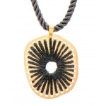 Fungo Necklace Grey Gold