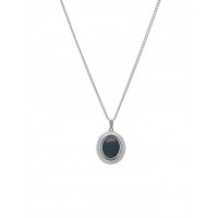 Lithos Black Silver Necklace