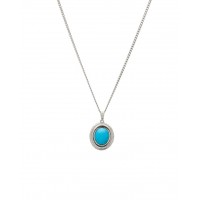 Lithos Turquoise Necklace Silver