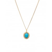 Lithos Turquoise Necklace Gold
