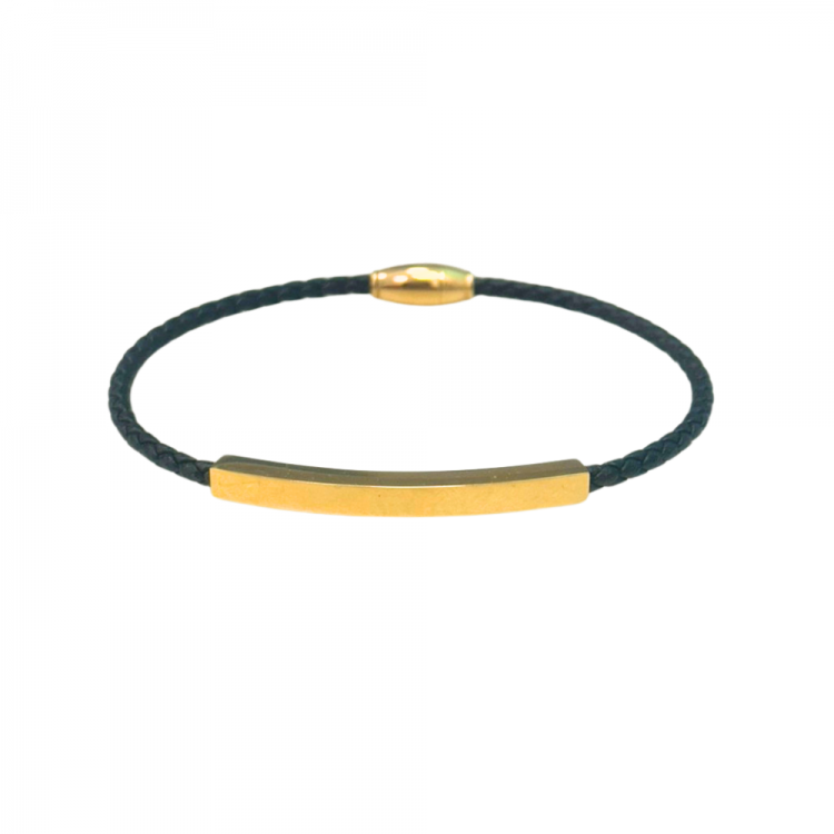 Shiny Gold Men Bracelet
