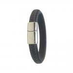 Shiny Silver Men Bracelet