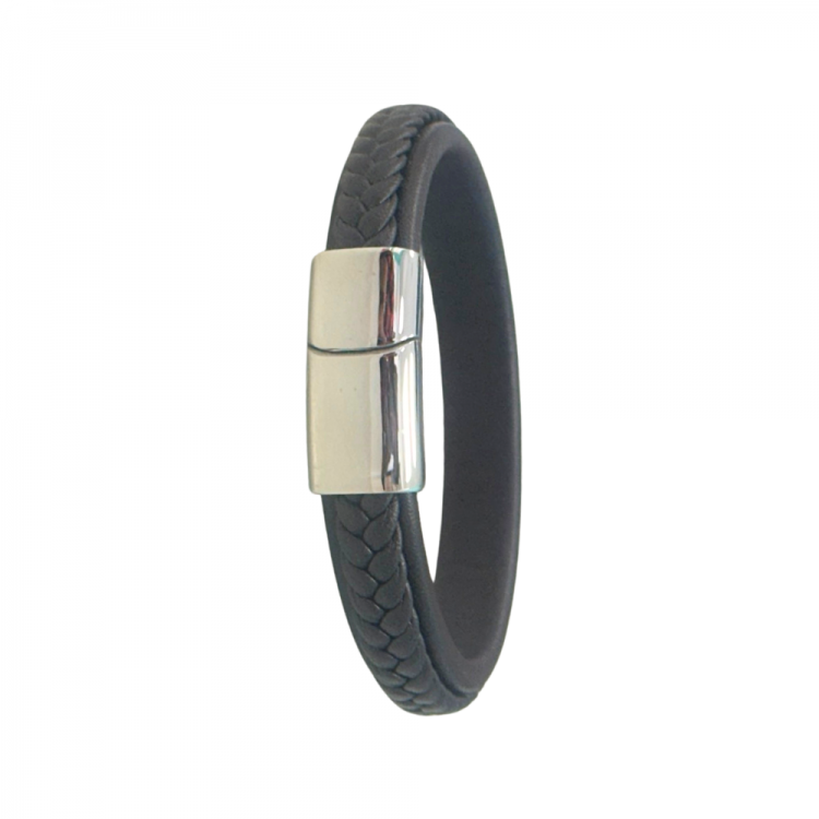 Shiny Silver Men Bracelet