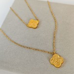 Κολιέ Royal Flower Χρυσό