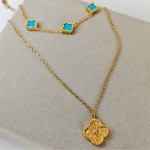 Κολιέ Royal Flower Χρυσό