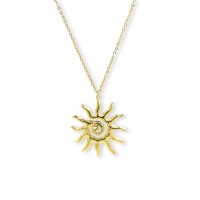 Sun Necklace Gold