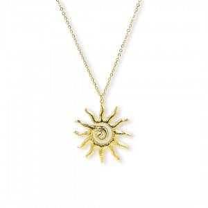 Sun Necklace Gold