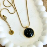 Full Moon Black Necklace