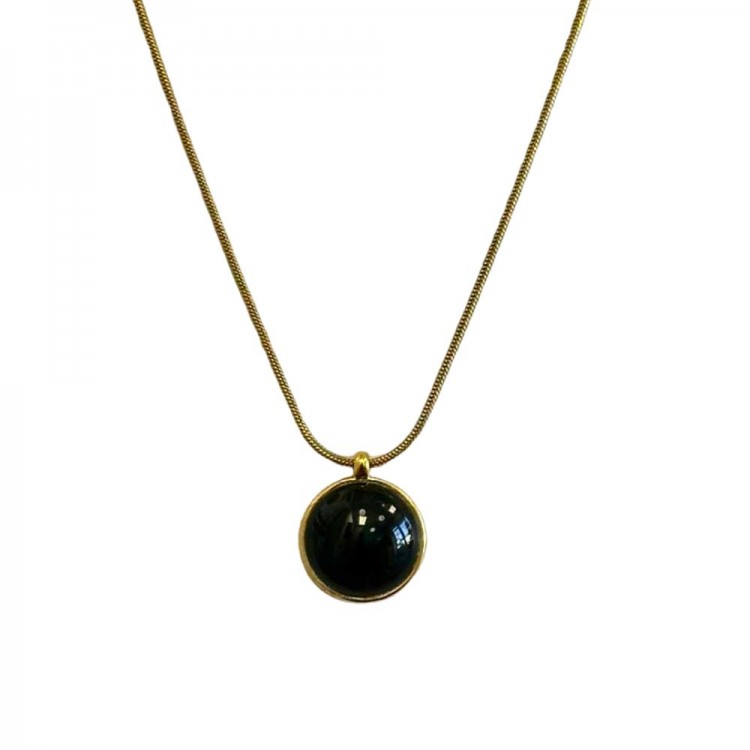Full Moon Black Necklace