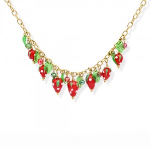 Strawberries Necklace