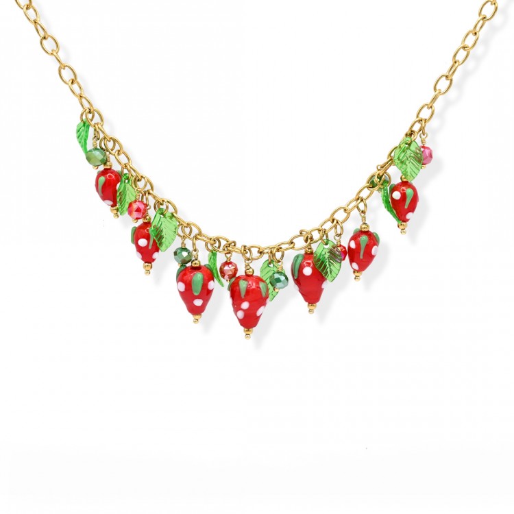 Strawberries Necklace